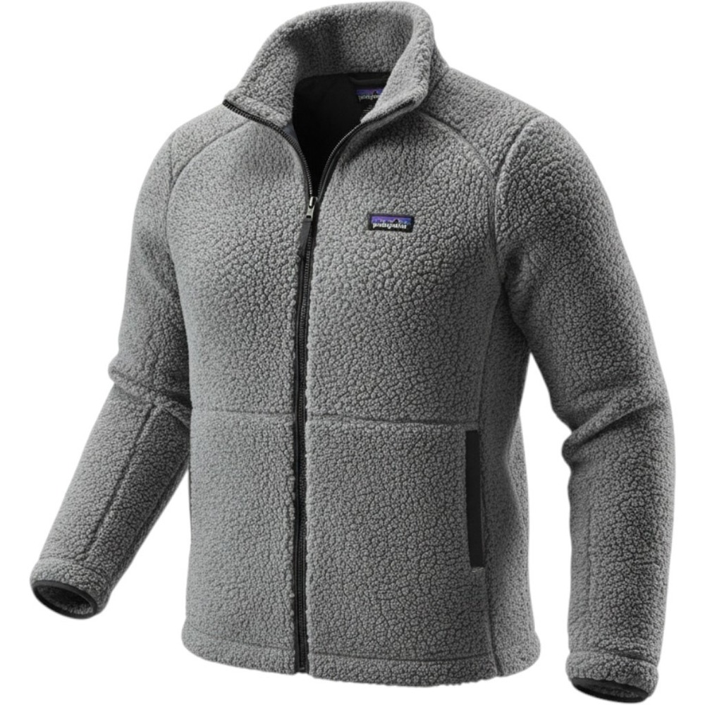 Patagonia Los Gatos Fleece Jacket Womens M Gray Full Zip Pile 25216